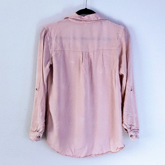 Pink Button Up Top - Picture 2 of 4